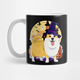 Pembroke Welsh Corgi Witch Halloween Mug